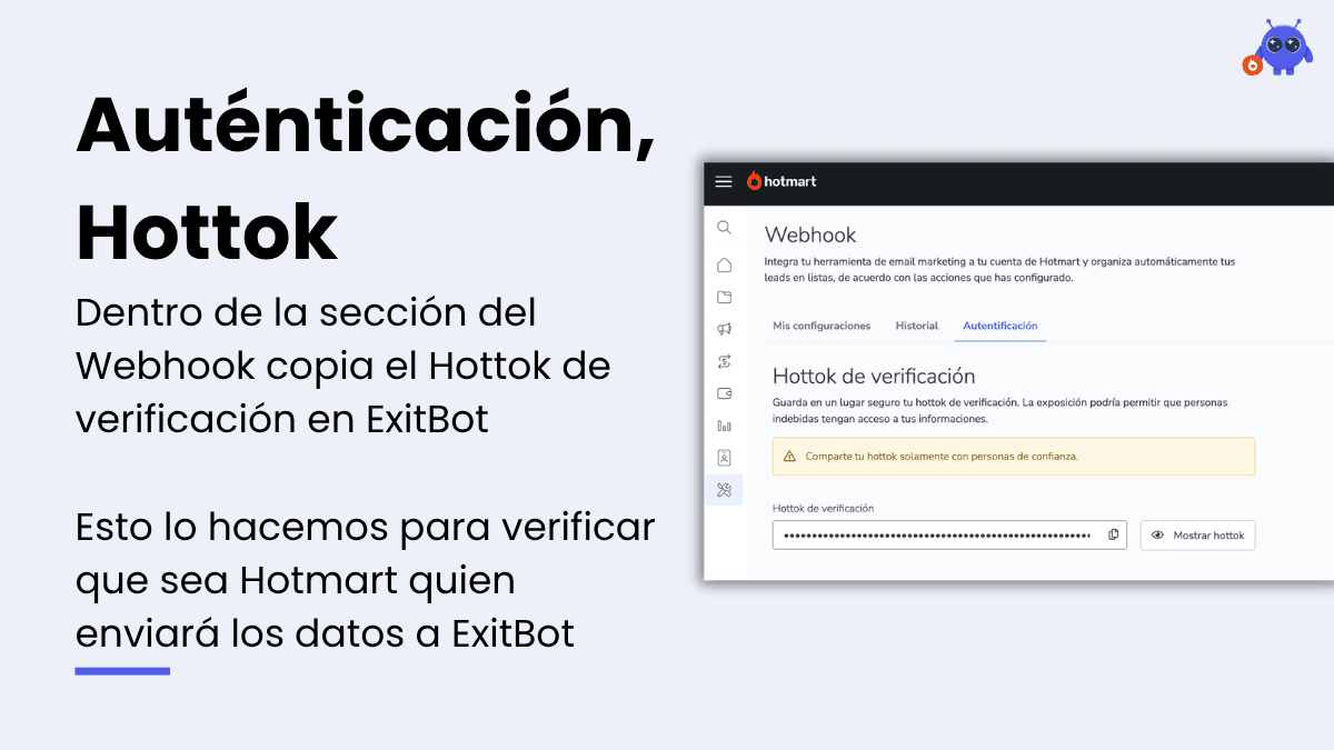 Copiar Hottok desde Hotmart