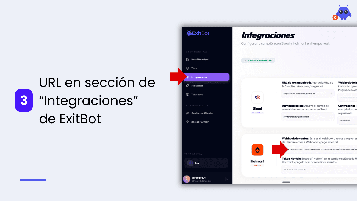 Obtención de la URL en ExitBot